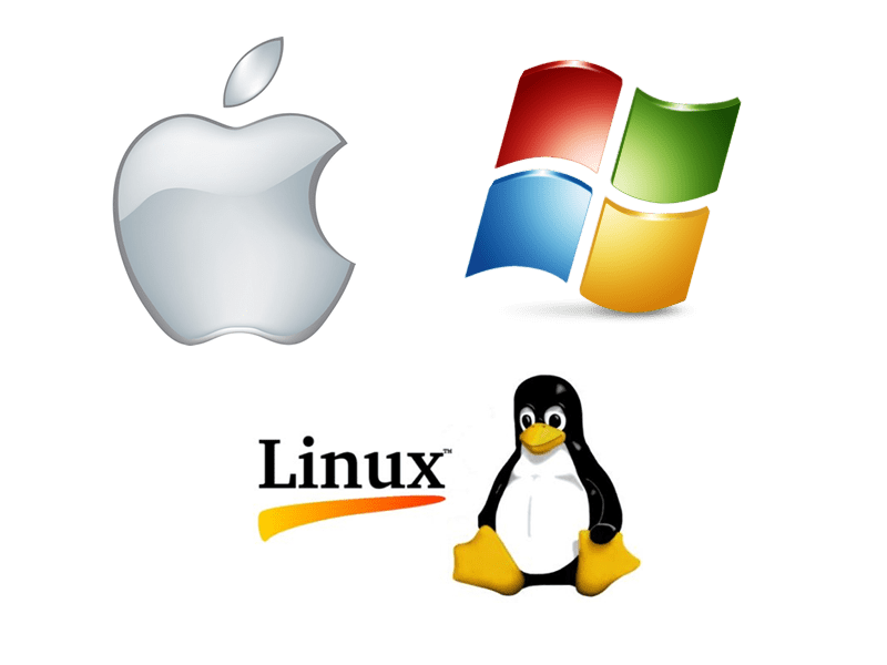 Operating Systems: Windows, Mac OSx and Linux